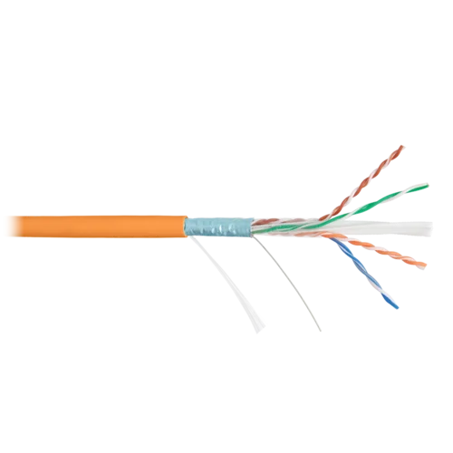 Кабель NIKOLAN F/UTP 4 пары, Кат.6 (Класс E), тест по ISO/IEC, 250МГц, одножильный, BC (чистая медь), 23AWG (0,57мм), внутренний, LSZH нг(А)-HFLTx Кабель NIKOLAN F/UTP 4 пары, Кат.6 (Класс E), тест по ISO/IEC, 250МГц, одножильный, BC (чистая медь), 23AWG (0,57мм), внутренний, LSZH нг(А)-HFLTx